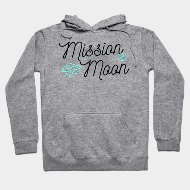 Mission Moon (Light) Hoodie by Trader Shirts